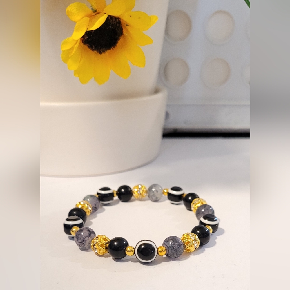 Black Evil Eye Beaded Protection Mal De Ojo Fashion Bracelet